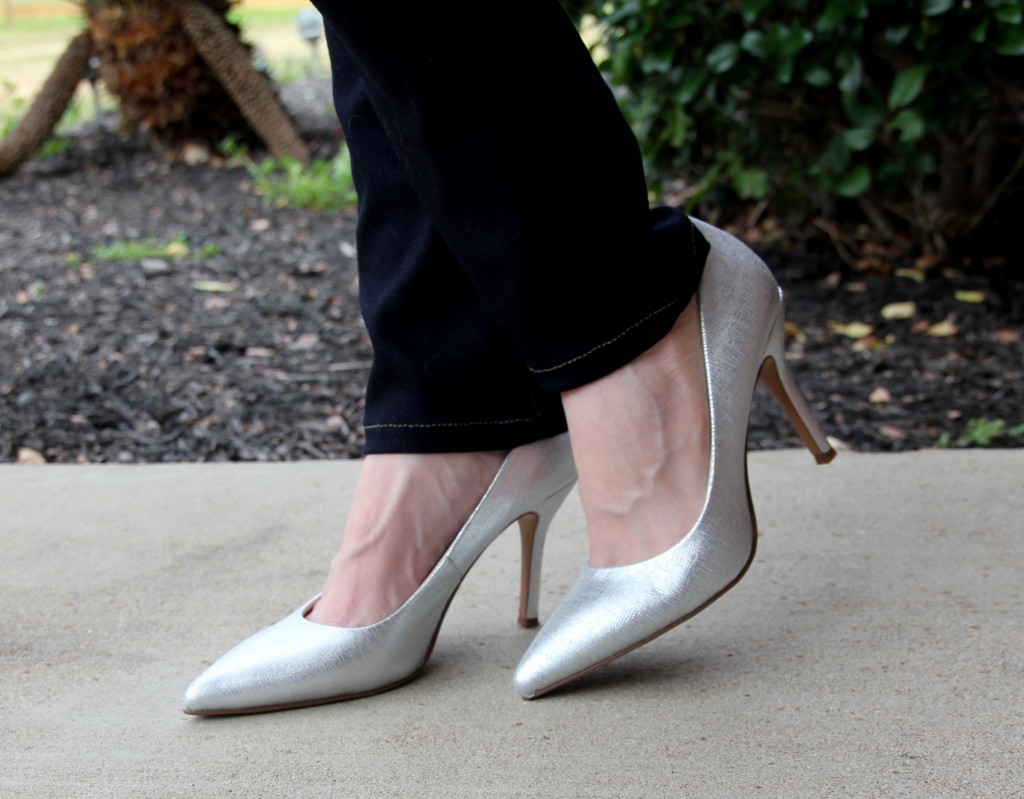 Nine West Flax Silver Pumps