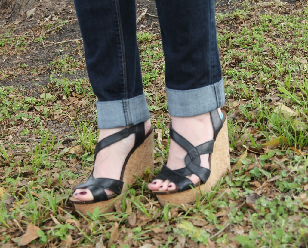 Lucky Brand Wedges, White House Black Market Jeans | Lady in Violet