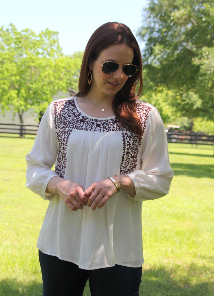 Pomp and Circumstance Embroidered Blouse | Lady in Violet