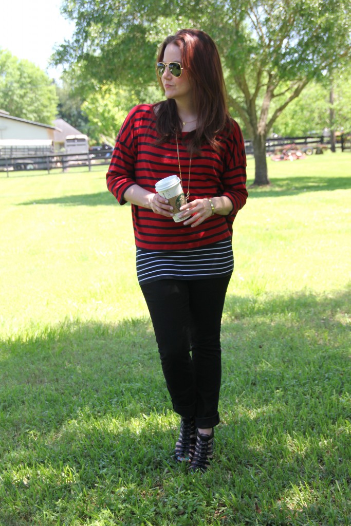Stripes on Stripes print mixing | Lady in Violet