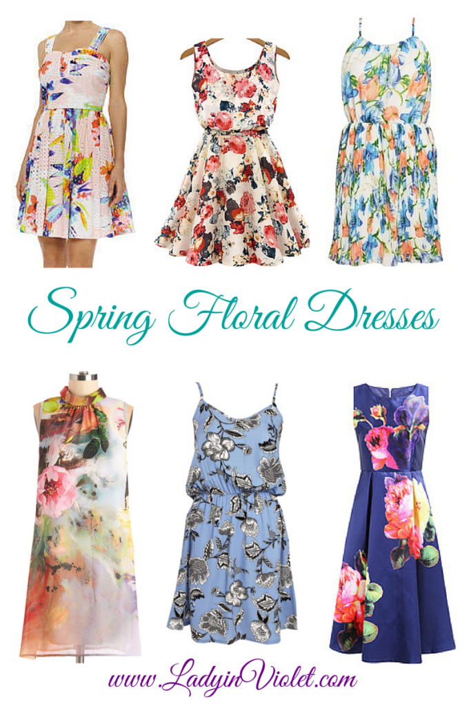 Spring Floral Dresses | Lady in Violet
