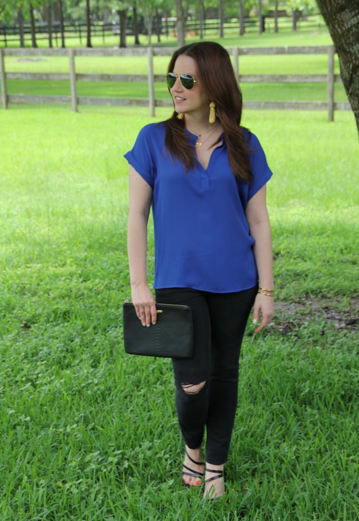 Dressing up a casual outfit | Lady in Violet