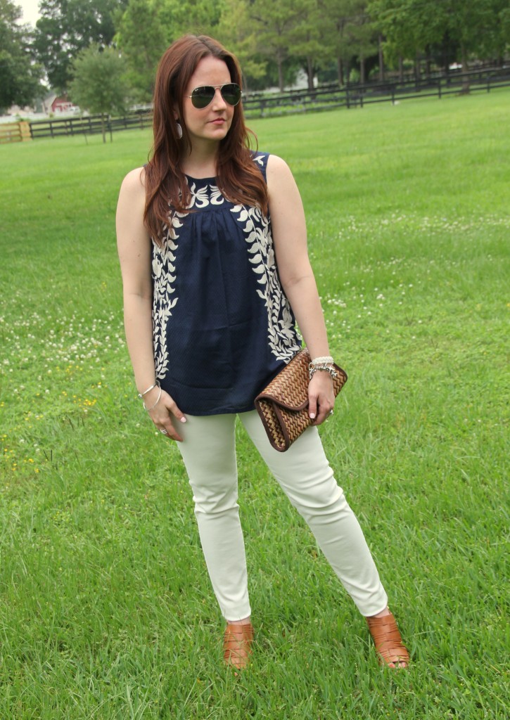 4th of July Outfit - Navy and White | Lady in Violet