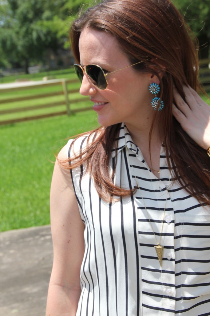 Statement Earrings for a pop of color | Lady in Violet