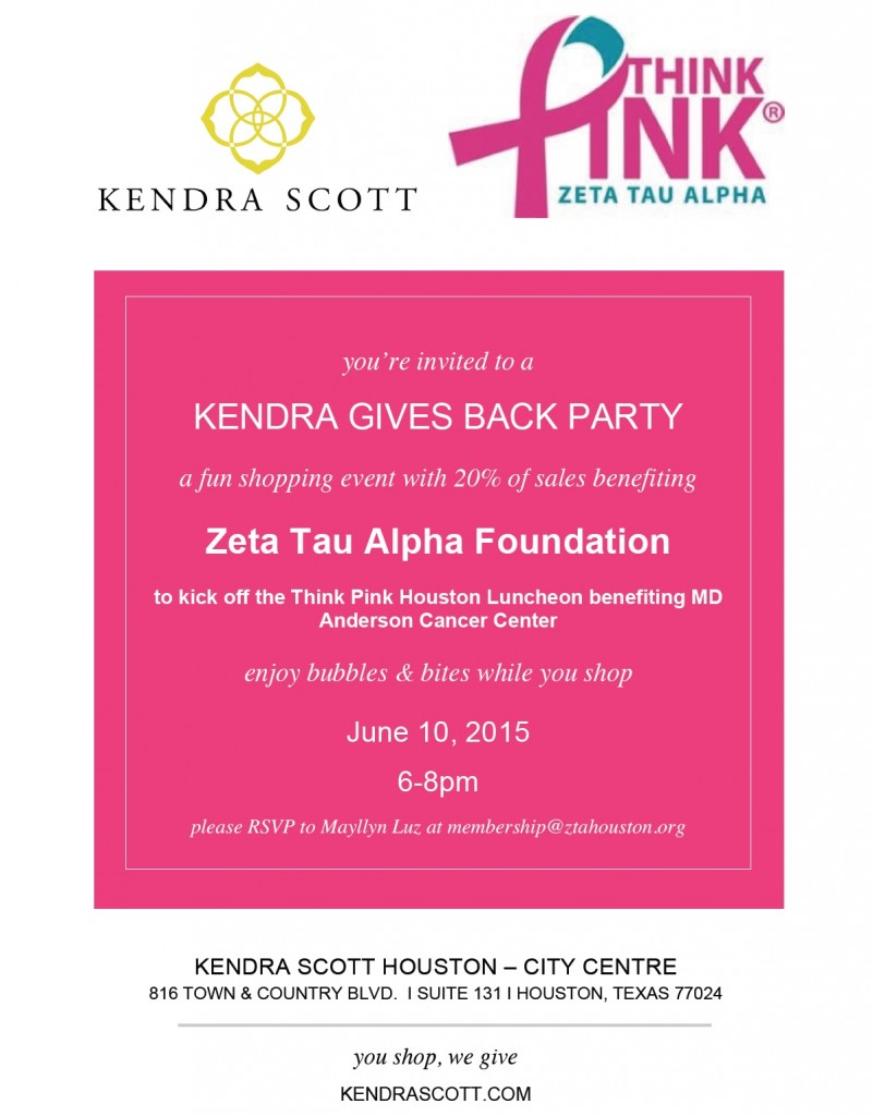 Kendra Scott Give Back Invite- ZTA