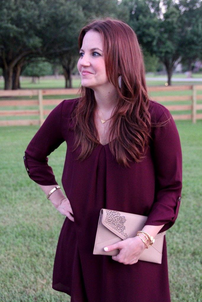 Nordstrom Dress in Marsala Color of the year | Lady in Violet