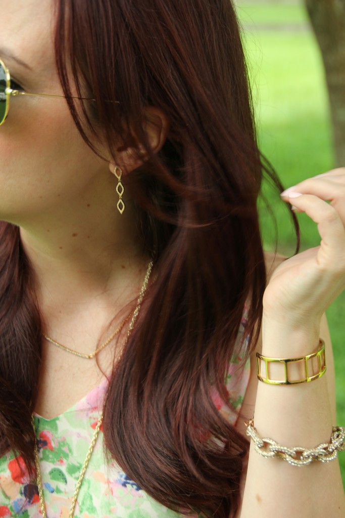 Gorjana and Baublebar Gold Jewelry | Lady in Violet