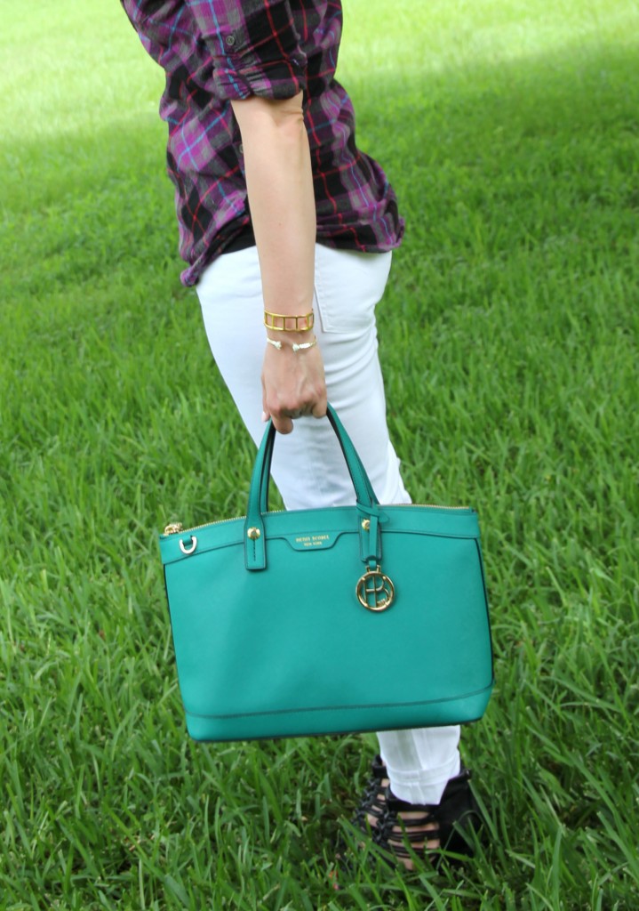 Henri Bendel Satchel | Lady in Violet