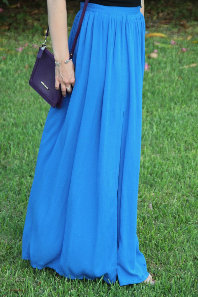 Perfect Blue Maxi Skirt for Summer | Lady in Violet