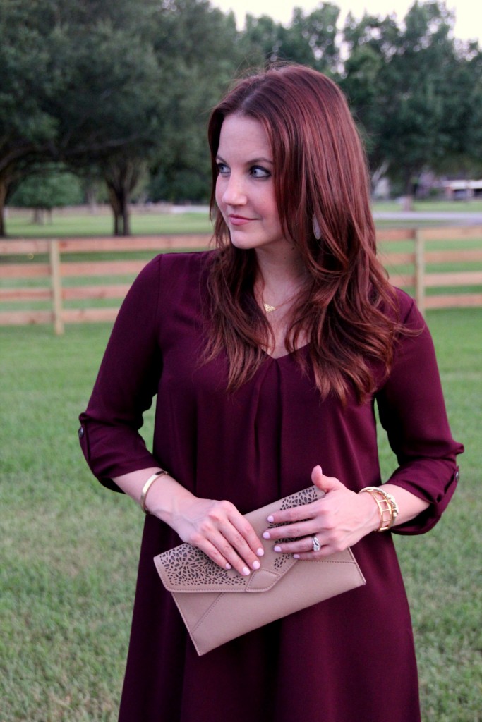 Fall Outfit Idea Maroon | Lady in Violet