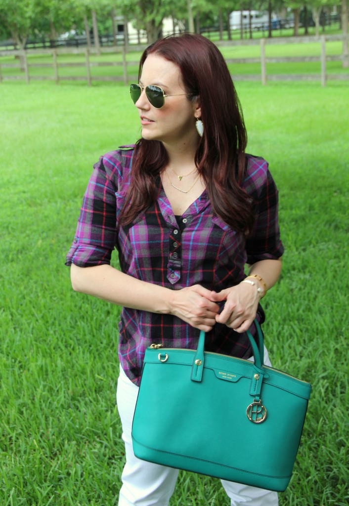 Plaid Shirt | Lady in Violet