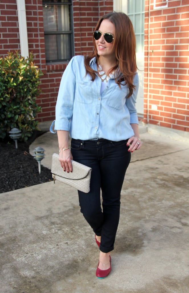 Denim on Denim Outfit | Lady in Violet