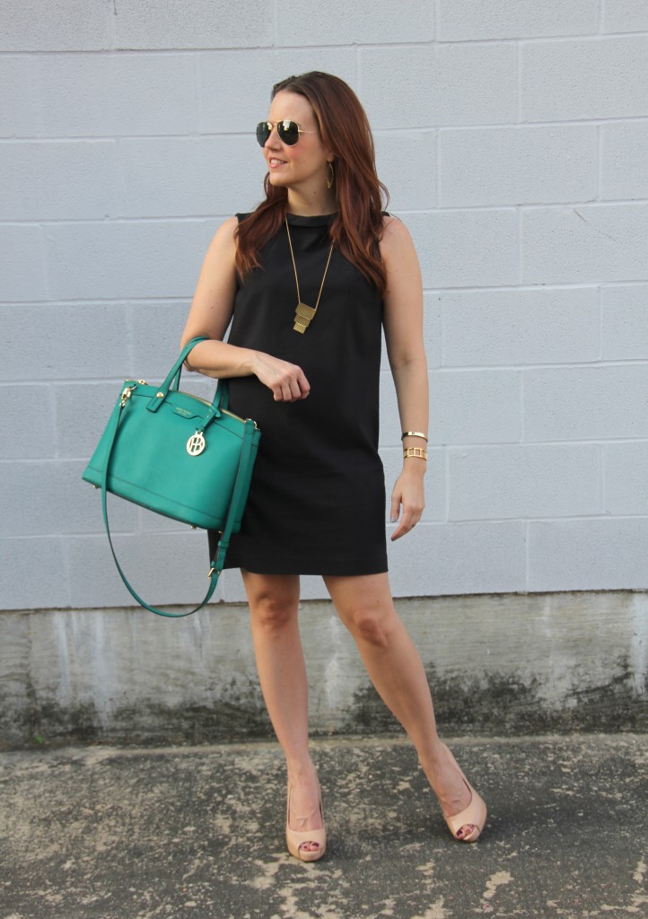 Office Outfit - Black Shift Dress | Lady in Violet