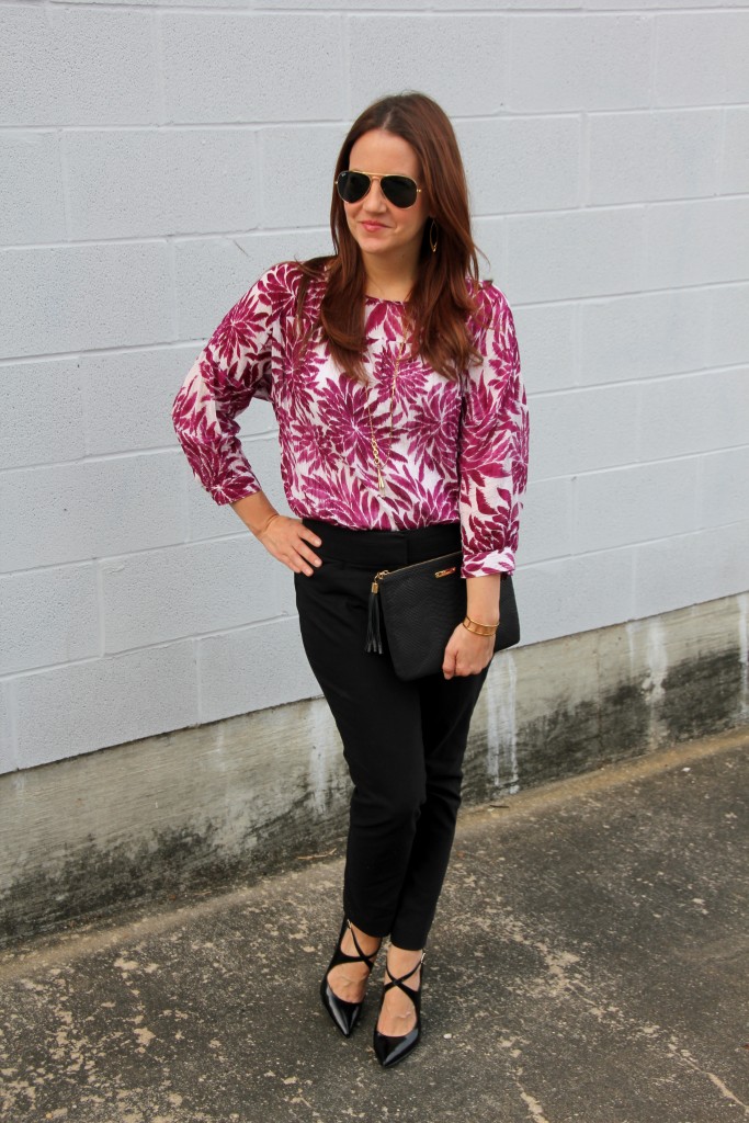 Work Outfit with Skinny Pants | Lady in Violet