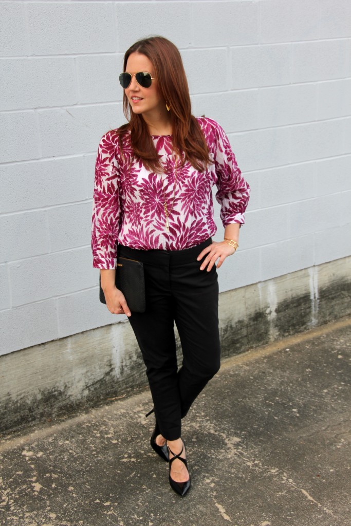 Work Outfit Idea: Cropped Pants, a Crisp Blouse, and Flat Sandals