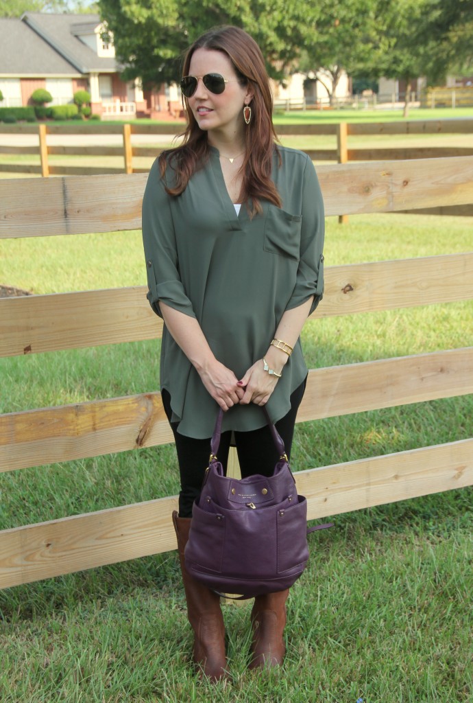 Fall Weekend Casual Outfit | Lady in Violet