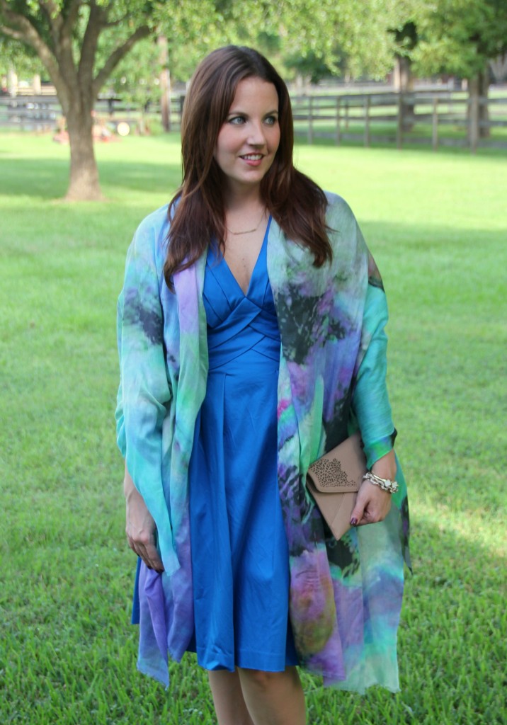 How to wear a scarf to a wedding | Lady in Violet