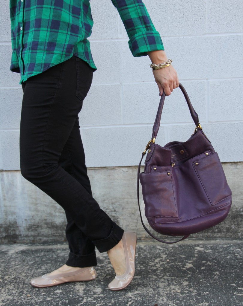 Lucky Brand Skinny Jeans and Yosi Samra Flats | Lady in Violet
