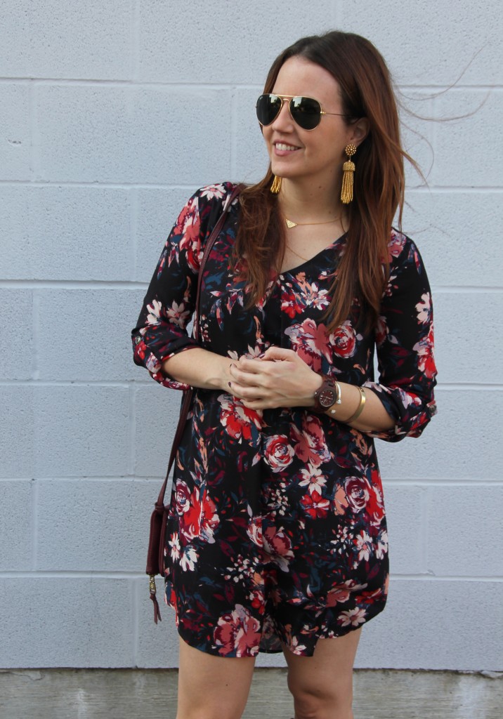 Fall Floral Dress | Lady in Violet
