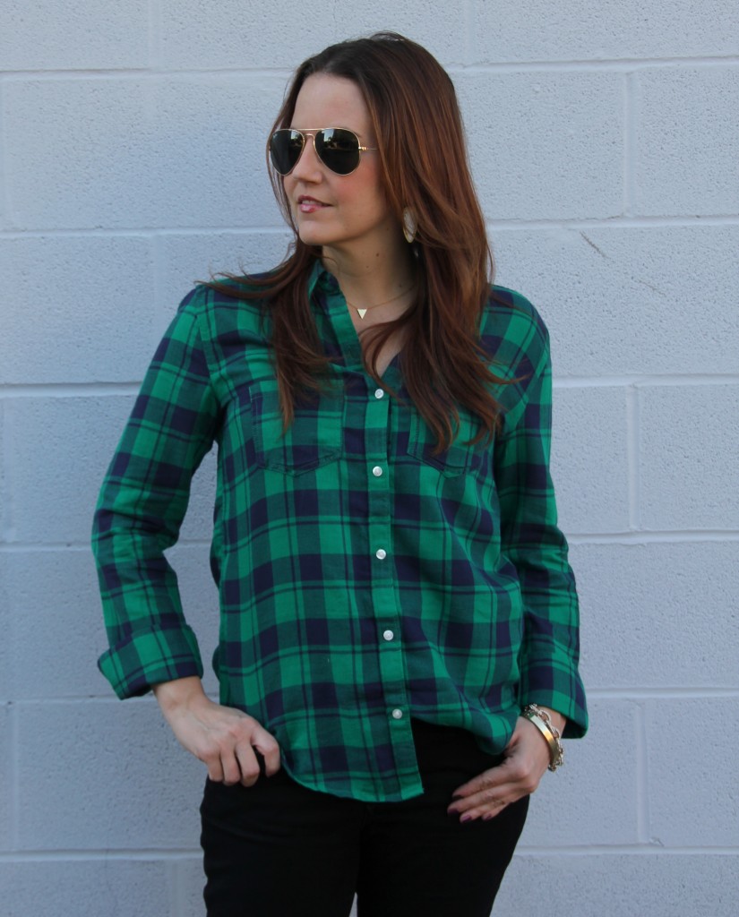 Plaid Flannel Shirt for Fall | Lady in Violet