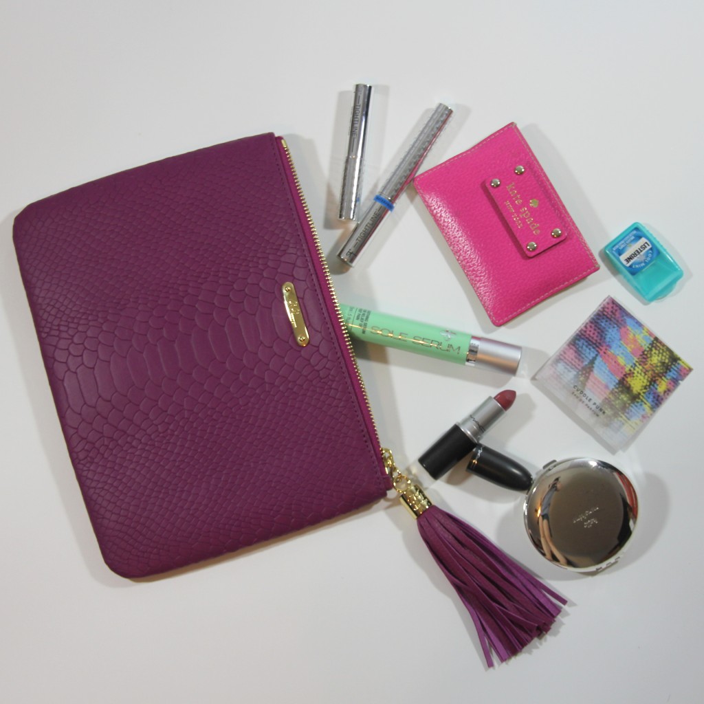 What's in my Holiday clutch Essentials | Lady in Violet