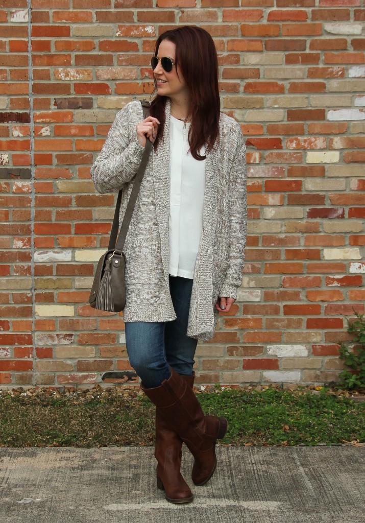 Cardigan and outlet boots