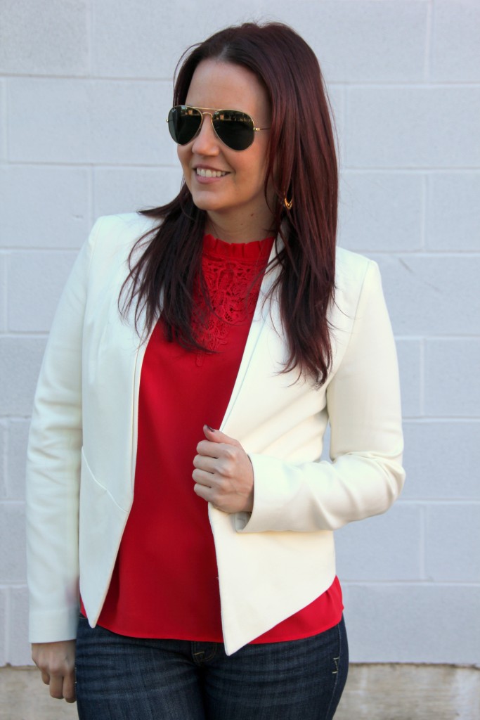 Holiday Style - Red and White Look | Lady in Violet