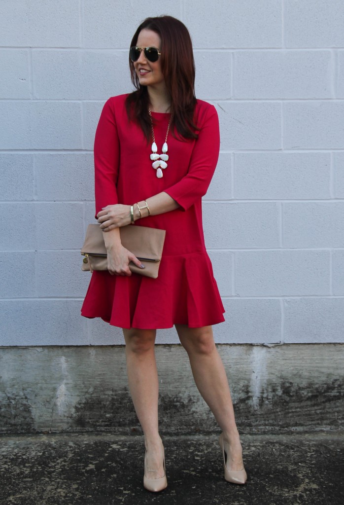 Pink Party Dress, Blush Heels, Gold Jewelry | Lady in Violet