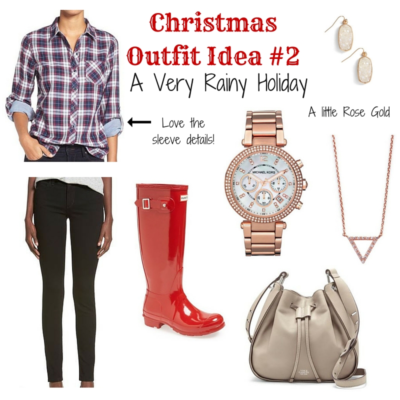 What to Wear on Christmas Day for Rainy Weather | Lady in Violet