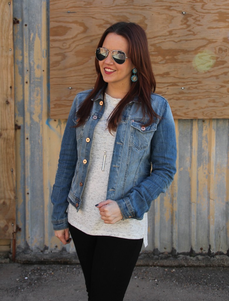 How to wear a denim jacket | Lady in Violet