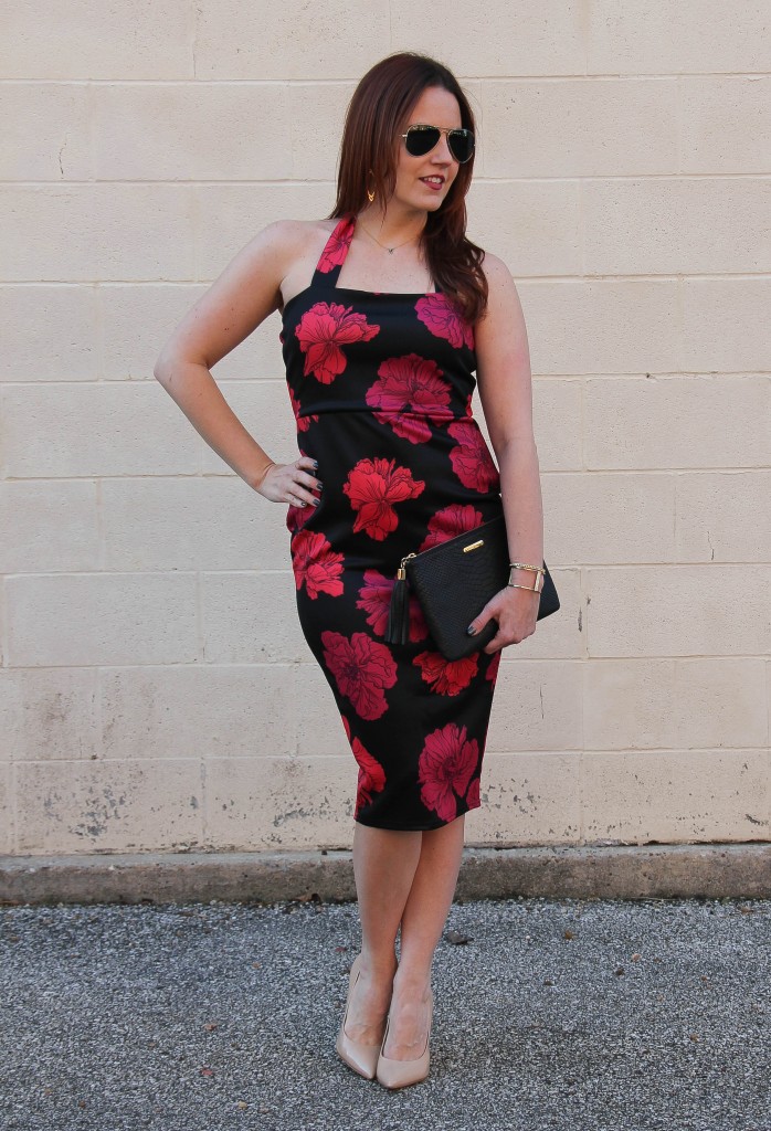 Date Night Outfit - midi dress | Lady in Violet