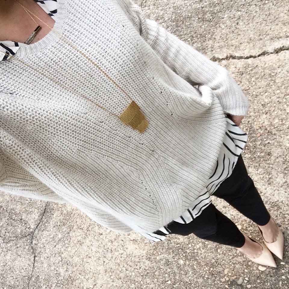 Work Outfit - Sweater Layers | Lady in Violet