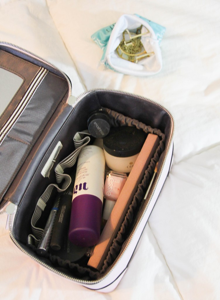 henri bendel train case and favorite beauty products