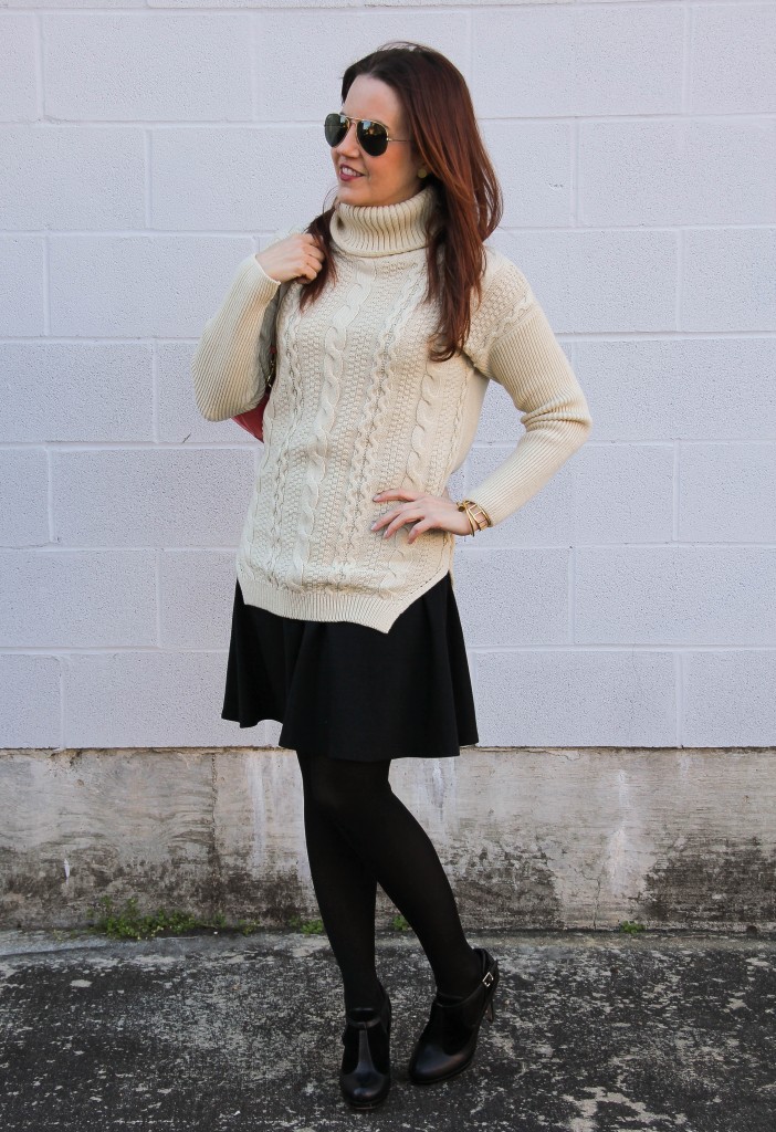 Turtleneck Sweater & Tights - Lady in VioletLady in Violet