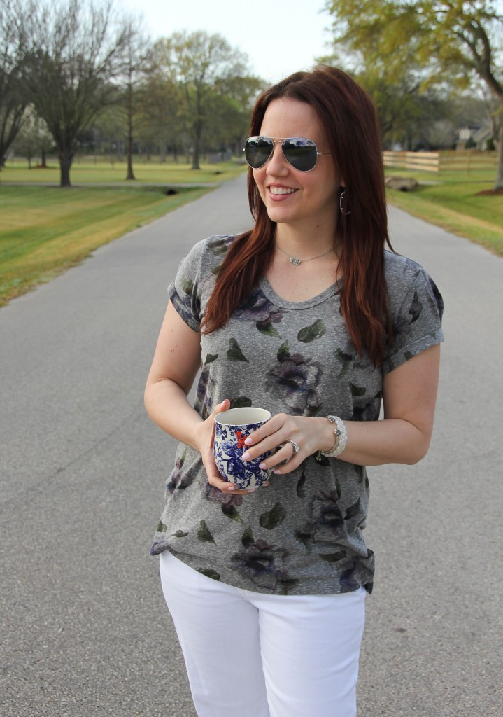 floral tshirt and coffee mug #myanthrophoto