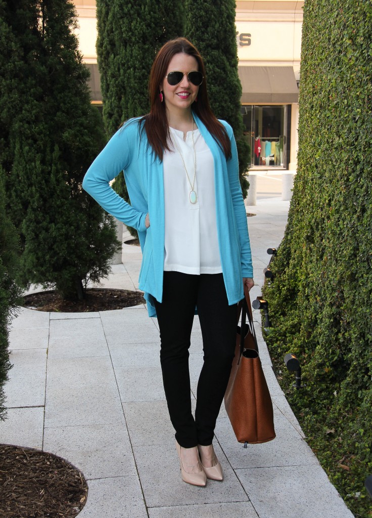 Turquoise shop cardigan outfit