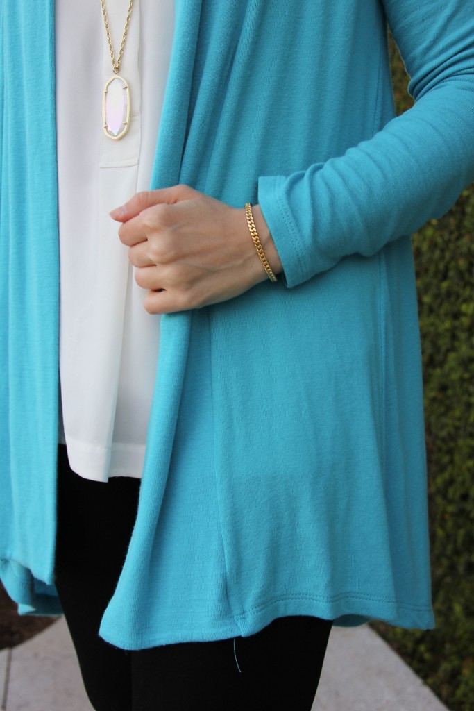 blue cardigan for spring or summer