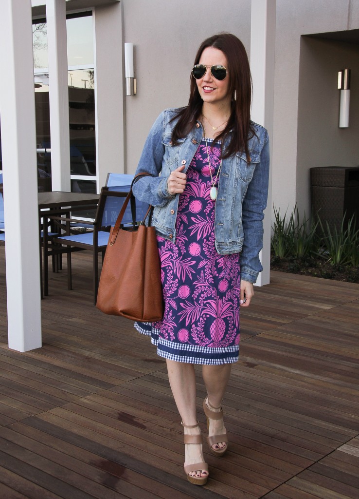 lilly pulitzer dress and wedges