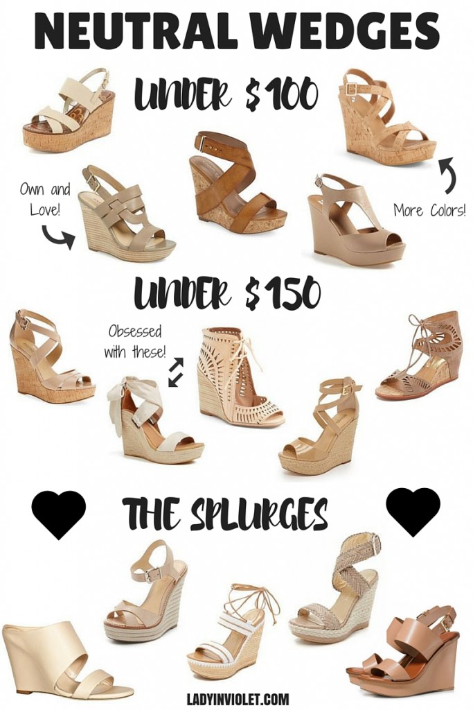 Spring Shoes: Neutral Wedges Sandals