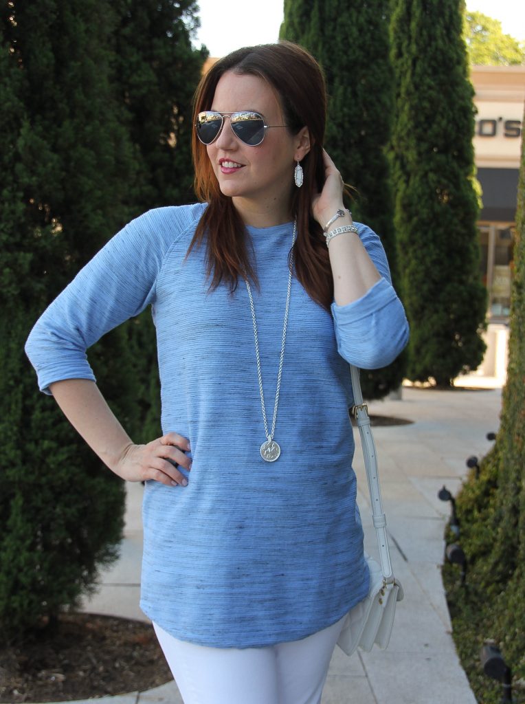 long blue tunic / spring fashion