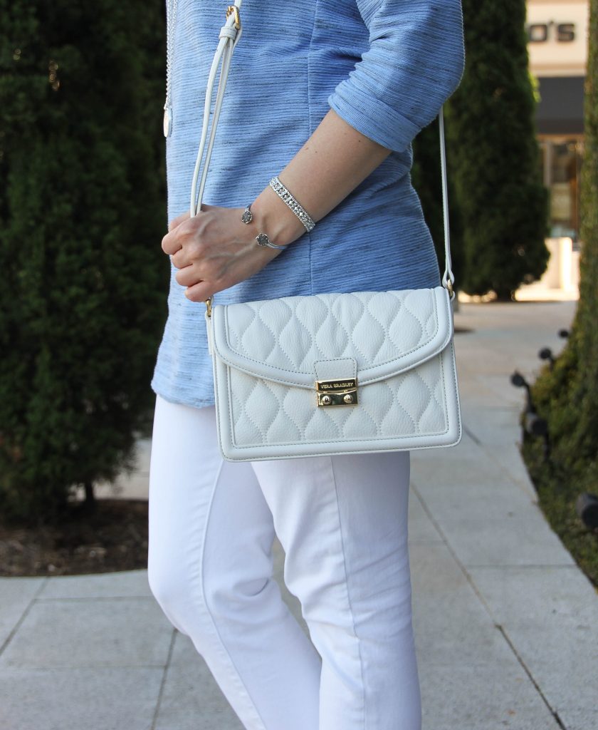 white quilted leather bag - cute for summer