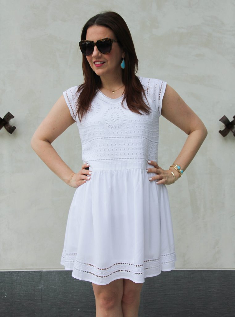 casual white dress for a party