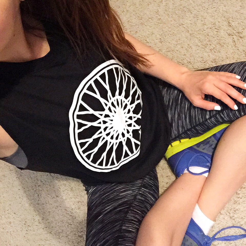 Spin class workout clothes