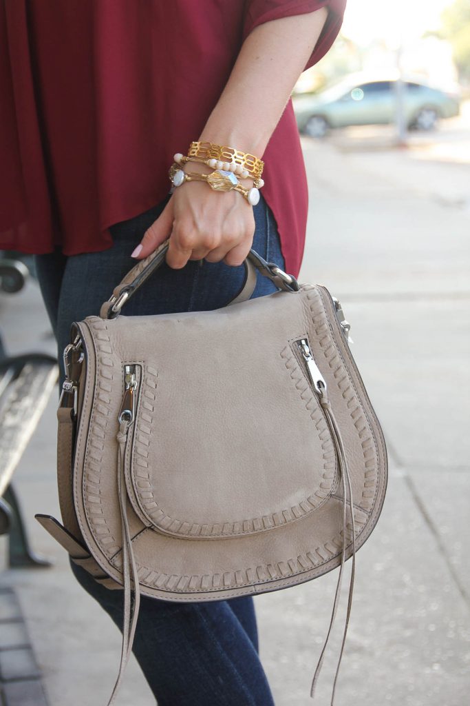 taupe suede saddle bag - chloe bag dupe