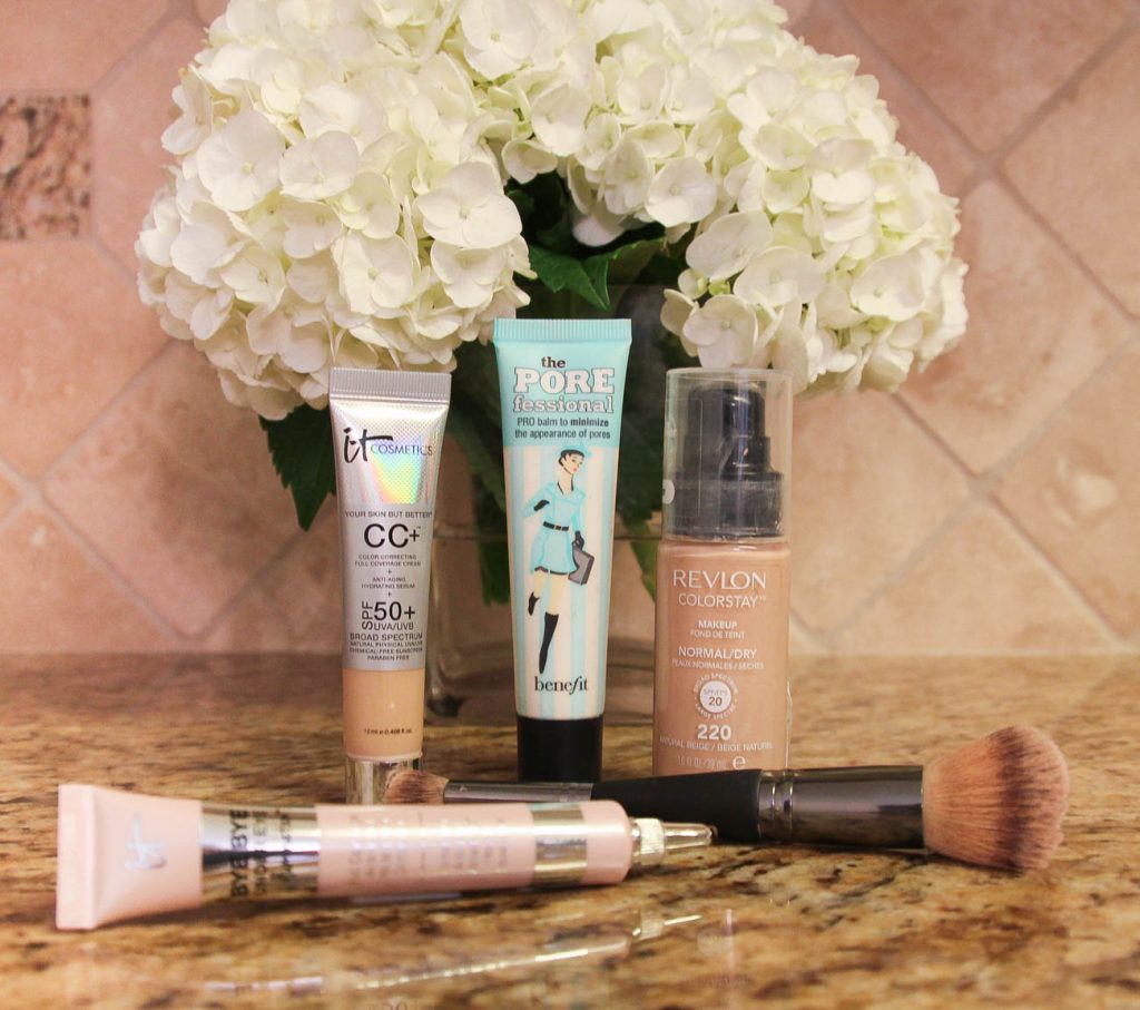 LadyinViolet shares an everday makeup routine featuring the best drugstore foundation and the It Cosmetics CC Cream.