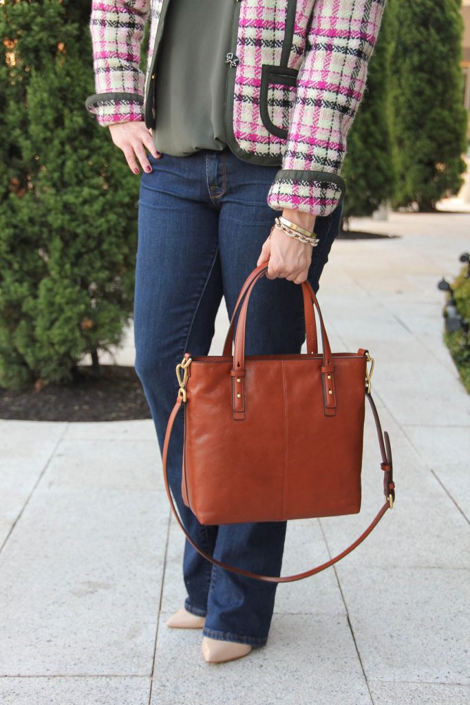 LadyinViolet carries the Vera Bradley Sagebrush Satchel in Brown. Perfect Purse for fall!