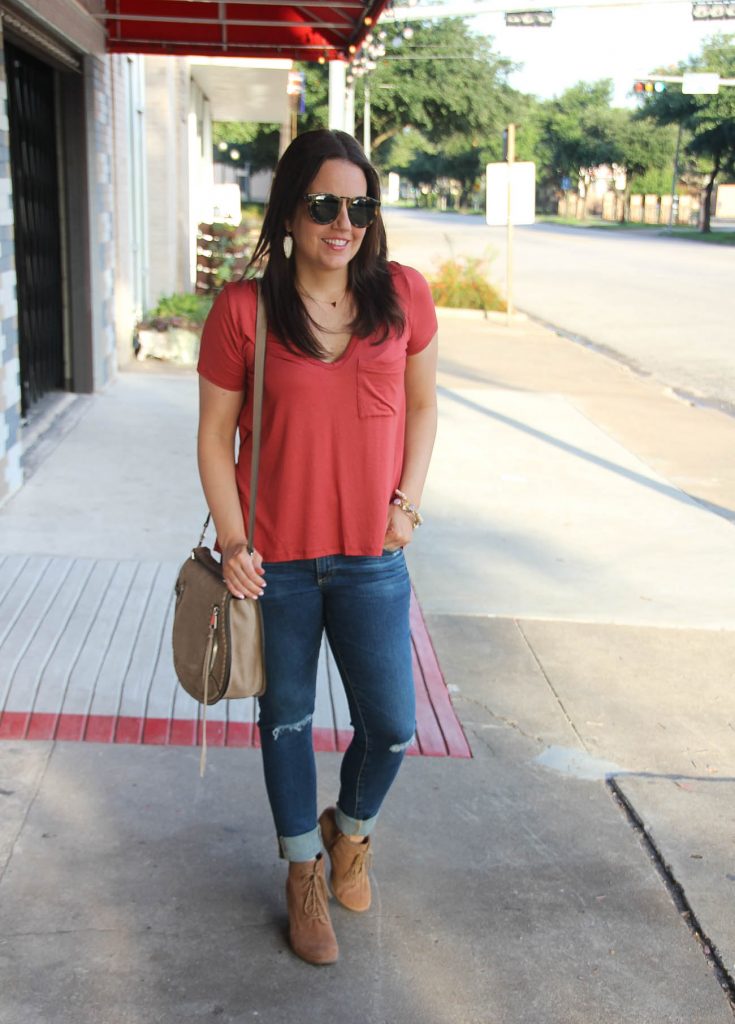 Houston Fashion Blogger, Lady in Violet shares casual weekend outfit ideas for Fall season.