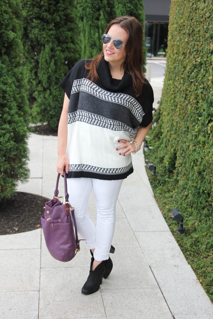 Houston fashion blogger shares tips for wearing white jeans in fall season.