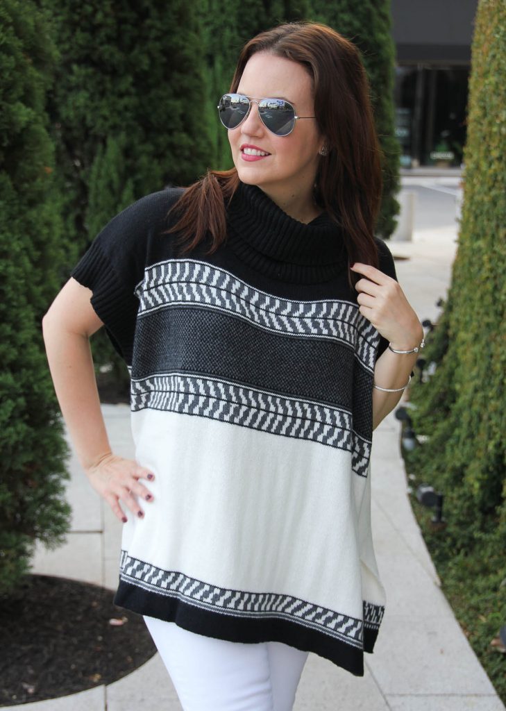 old navy black and white oversized sweater under 50 dollars.