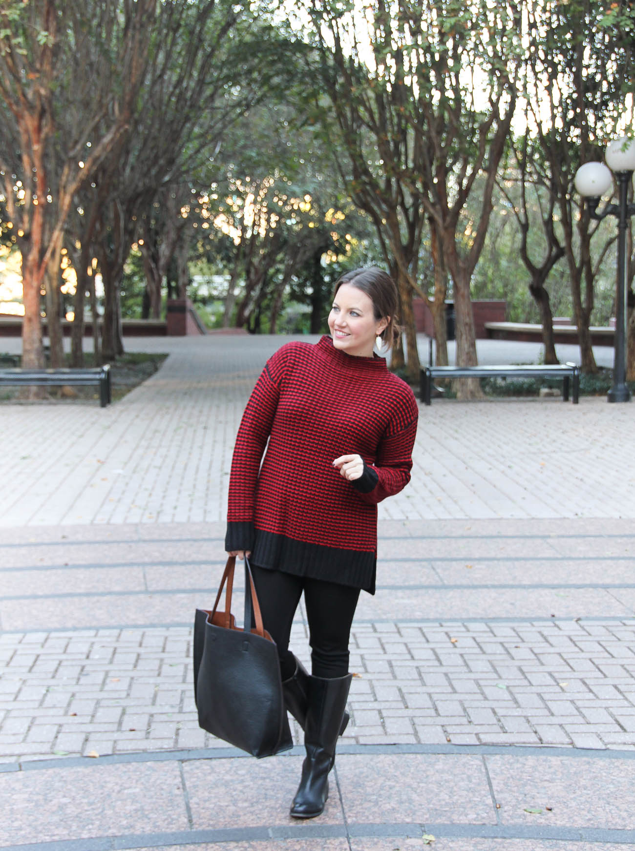 Red Christmas Sweater + The BEST Cyber Monday Sales - Lady in